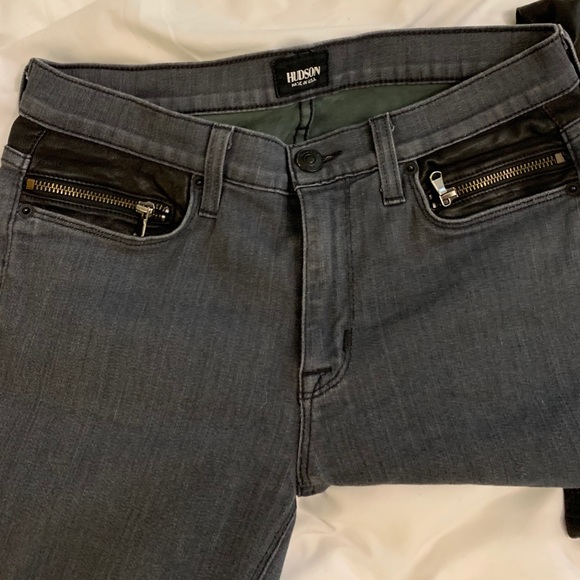 Hudson Jeans with leather detail - Picture 3 of 6